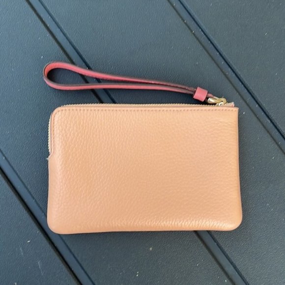 Coach Corner Zip Wristlet In Colorblock With Horse And Carriage NWT - Picture 5 of 16